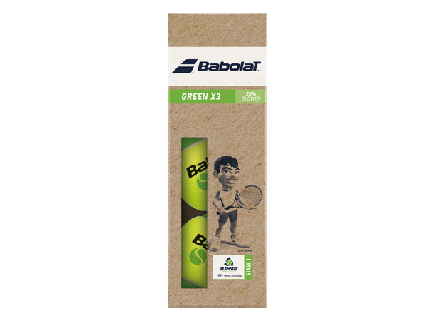 Babolat Green Tennisball Pakke m/3 baller - Steg 1