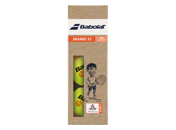 Babolat Orange Tennisball Pakke m/3 baller-Steg 2