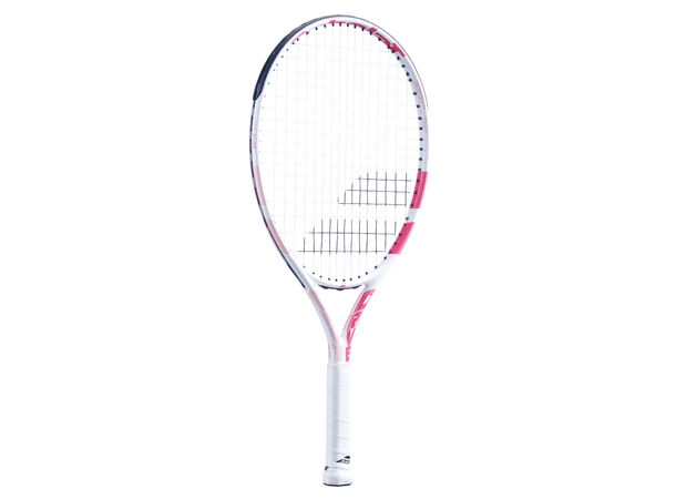 Babolat Drive JR 23 Hvit/Rosa Tennisracket Barn, høyde ca 125 cm